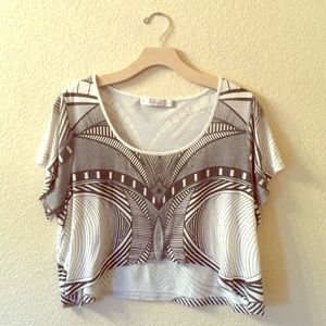 MINKPINK geo crop top