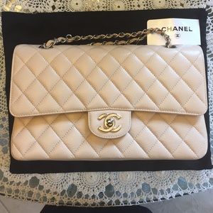 Classic Chanel beige bag