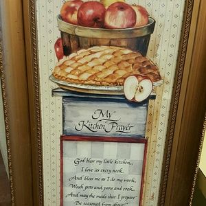 Kitchen Prayer Apple Decor