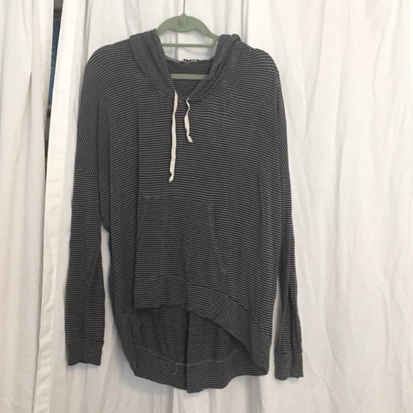 Striped brandy Melville hooded pullover