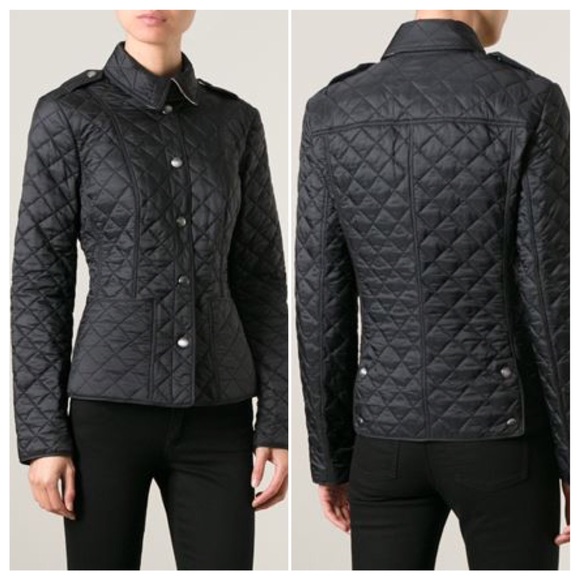 Burberry Jackets & Blazers - ❌SOLD❌BURBERRY BRIT KENCOTT QUILTED JACKET - BLACK