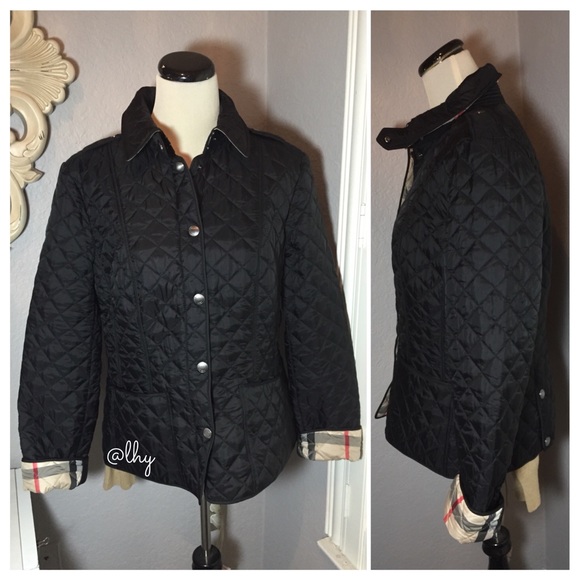 ❌SOLD❌BURBERRY BRIT KENCOTT QUILTED JACKET - BLACK - Picture 2 of 4