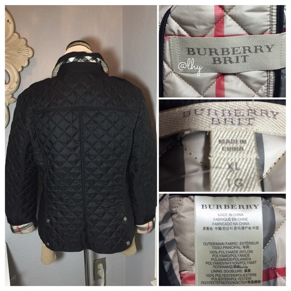 ❌SOLD❌BURBERRY BRIT KENCOTT QUILTED JACKET - BLACK - Picture 3 of 4