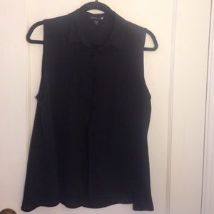 Black Button up Top