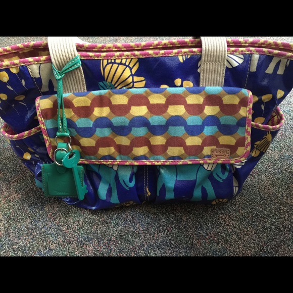 -SOLD-XL Fossil ELEPHANT Key-Per Tote Bag