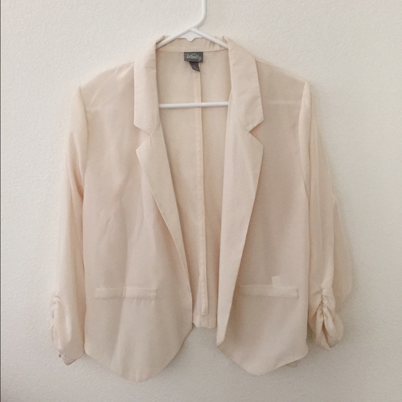 Cream colored blazer