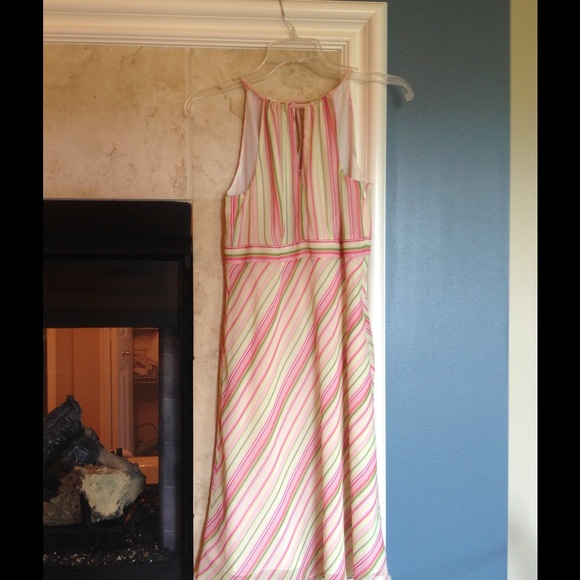 Ann Taylor Loft Summer Halter Striped Dress - Picture 3 of 3
