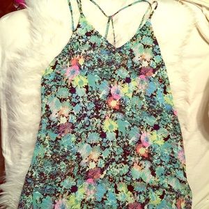 Floral Strappy Back Dress