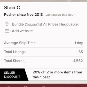 20% off 2 or more items