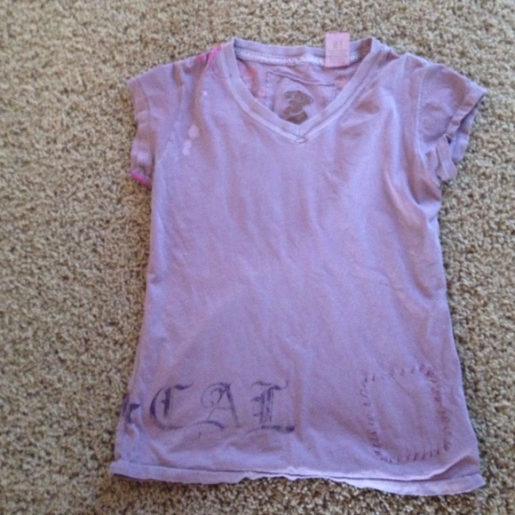 Girls purple v neck