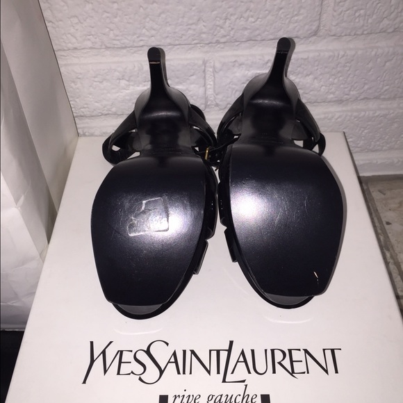 SOLD 🚫!! YSL Tribute Black Classic Black Sandal - Picture 2 of 4