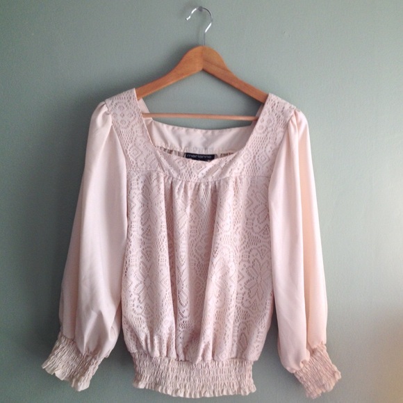 Cream Eyelet Lace size Extra Large Boho Top