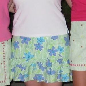 Size 12 Lilly Pulitzer ruffle skirt Grass Skirt