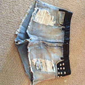Denim shorts