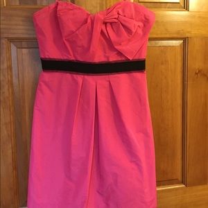 BCBG pink strapless dress