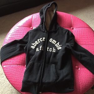 Abercrombie hoodie navy blue