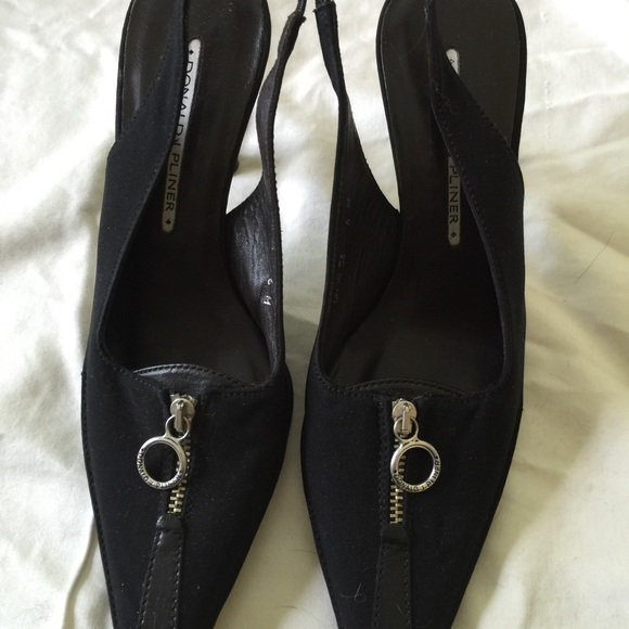 Donald J Pliner Black Michi Slingback Pumps