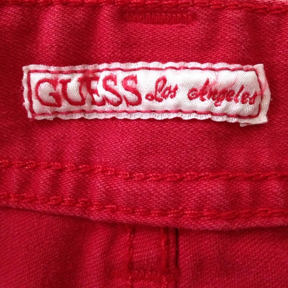 Guess Brand Red Shorts - Picture 2 of 3