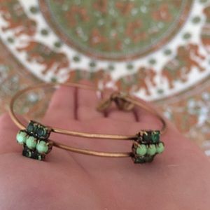 Alex & Ani sour apple sparkler bangle