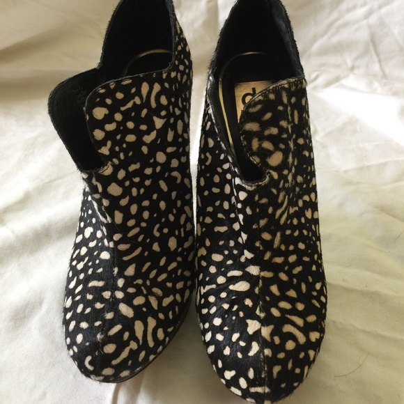 Dolce Vita Calf Hair Platform Booties