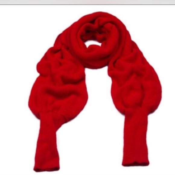 The Muffler Scarf/Shawl with sleeves. In colors. - Picture 3 of 4