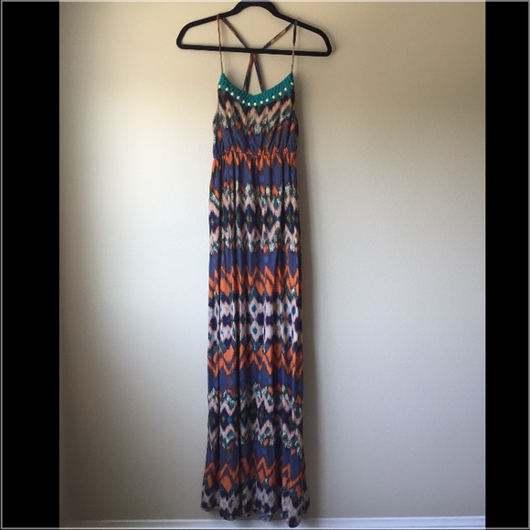 Tribal Print Maxi Dress - Picture 2 of 4