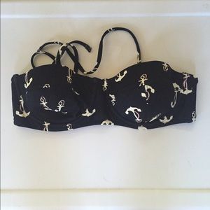 J. Crew 36C Anchor Bikini Top