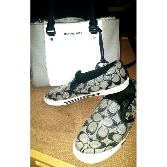 AUTHENTIC✨COACH SEQUIN SNEAKERS