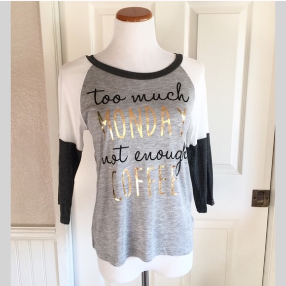 🔹Last!🔹 Soft Not Enough Coffee Graphic Top - Picture 2 of 3