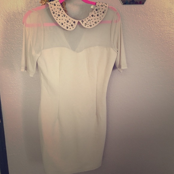 Beige Night Out Dress