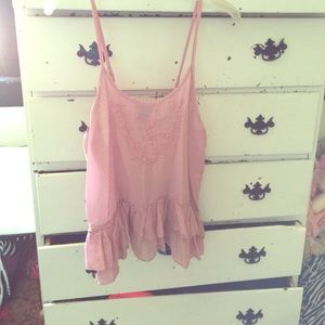 Cute pink tank top!