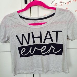 Short sleeve crop top