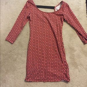 Tribal print bodycon dress