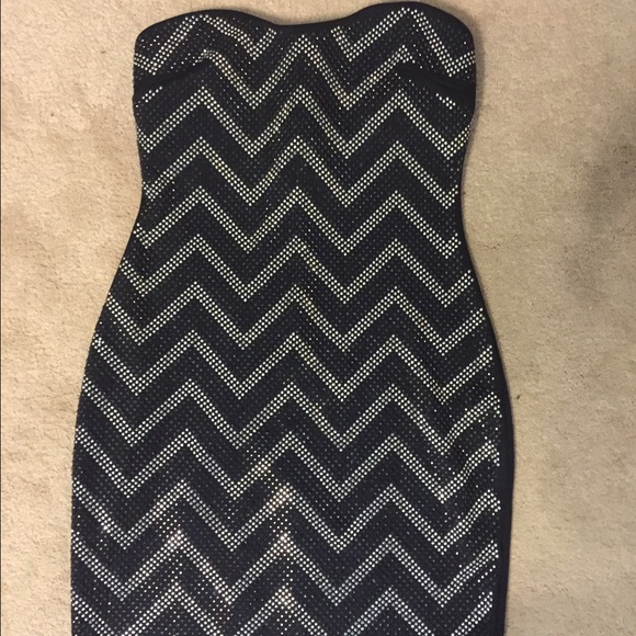 Tight black dress