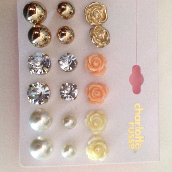 9 pairs of earrings from Charlotte Russe