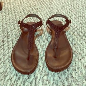 Black Sparkle Sandals