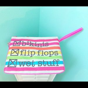 Sequined swimsuit bag