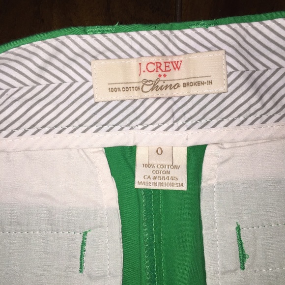 Green shorts