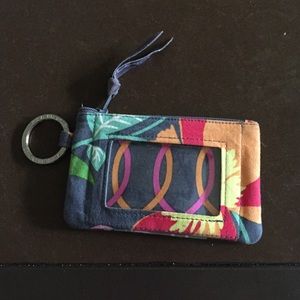 Vera Bradley ID keychain wallet/coin purse