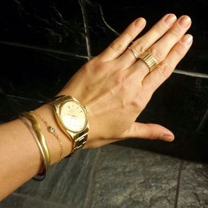 delicate gold evil eye bracelet