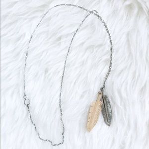 Boho Feather necklace