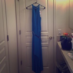 Michael Kors Blue High Lo Dress