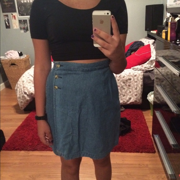 Denim Skirt Skort