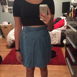 Denim Skirt Skort
