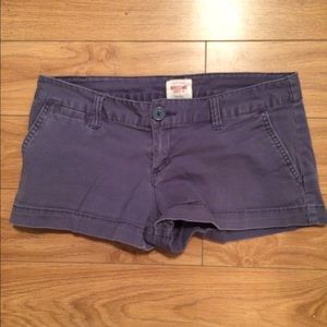 Navy Blue Low Rise Shorts