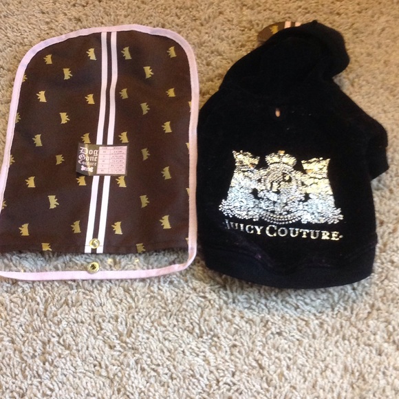 Juicy couture black dog hoodie