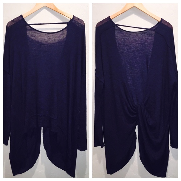 We The Free Shadow Hacci in Navy - Picture 3 of 4