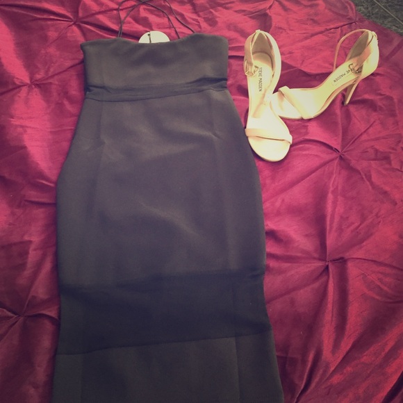 Long Fitted Black Dress