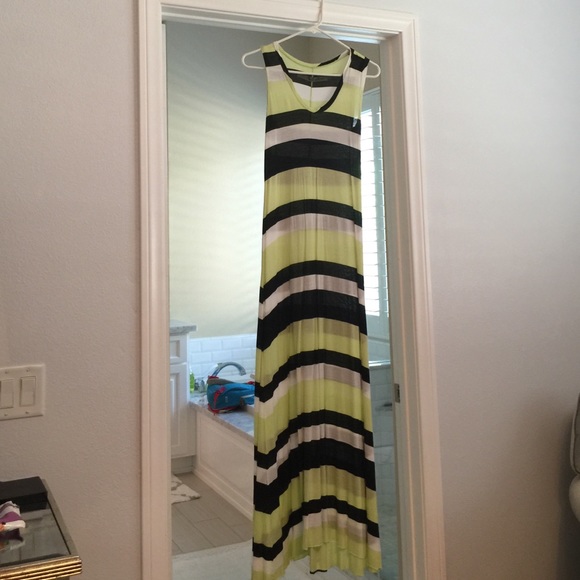 Striped maxi dress