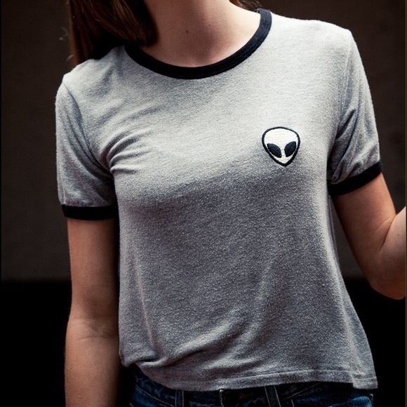 Brandy Melville x John Galt alien graphic tee